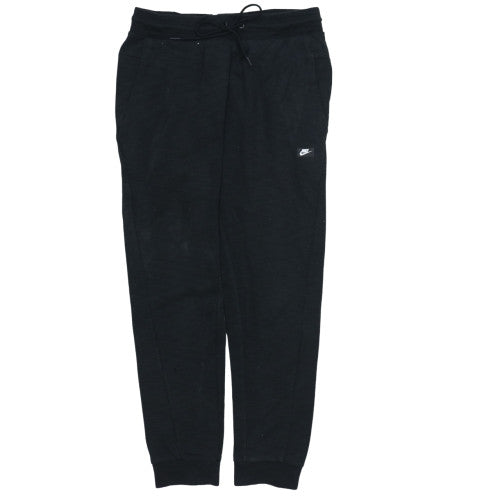 Nike Men's Black Jogger Trousers M Regular Fit Cotton Blend