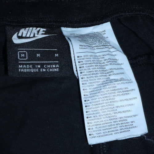 Nike Men's Black Jogger Trousers M Regular Fit Cotton Blend