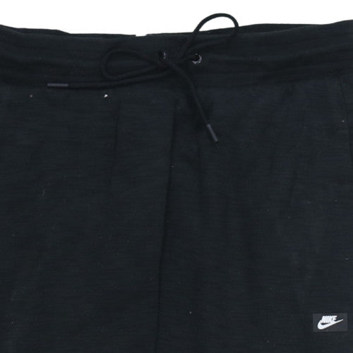 Nike Men's Black Jogger Trousers M Regular Fit Cotton Blend
