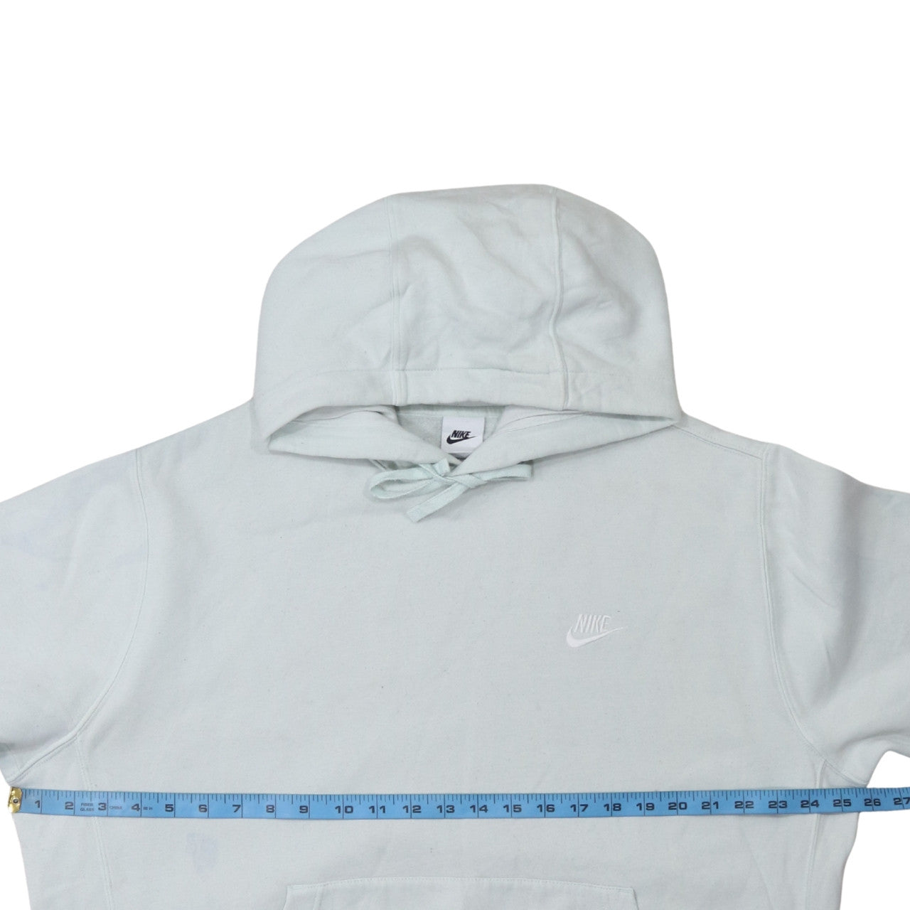 Nike Men's White Pullover Hoodie Size L Logo Fleece Sportswear