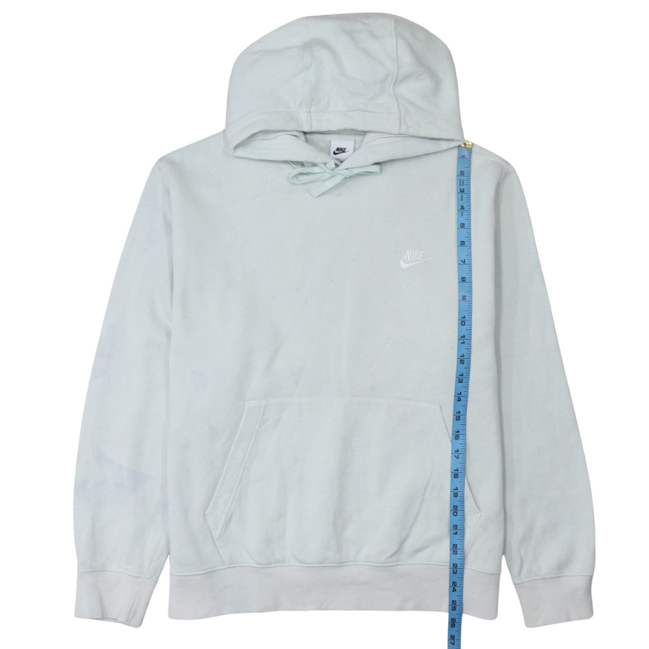 Nike Men's White Pullover Hoodie Size L Logo Fleece Sportswear