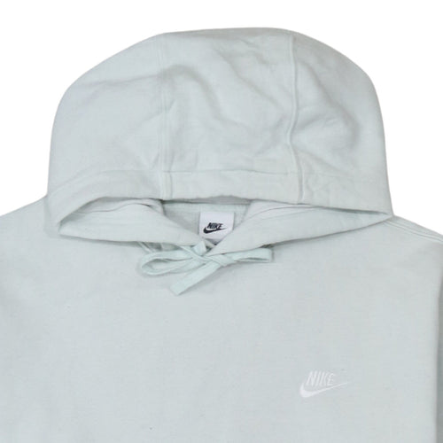 Nike Men's White Pullover Hoodie Size L Logo Fleece Sportswear