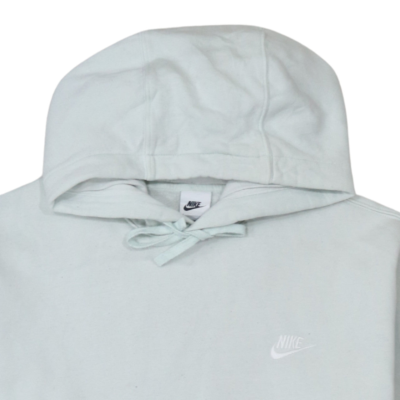 Nike Men's White Pullover Hoodie Size L Logo Fleece Sportswear