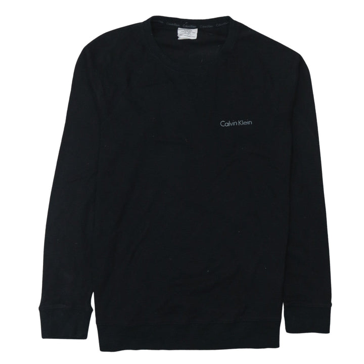 Calvin Klein Women's Black Small Pullover Sweatshirt Cotton Blend