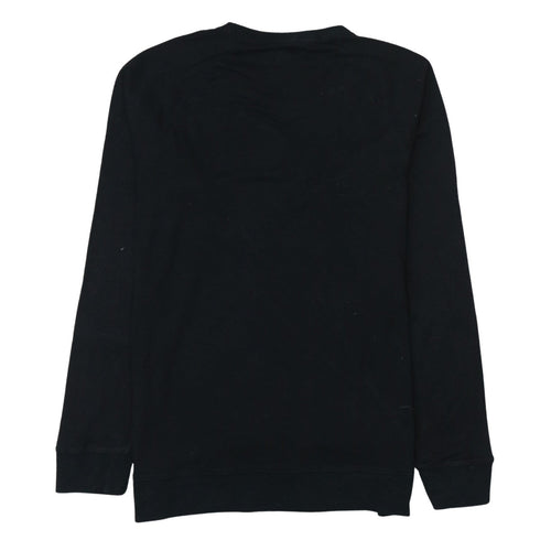 Calvin Klein Women's Black Small Pullover Sweatshirt Cotton Blend