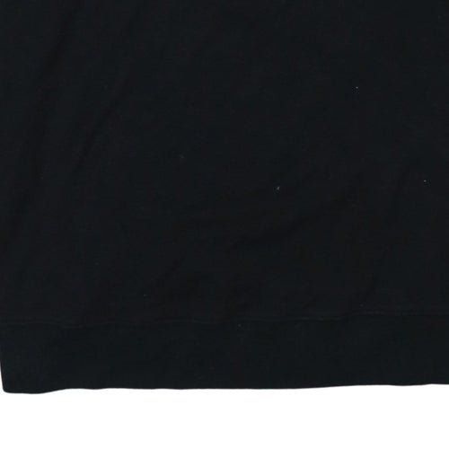Calvin Klein Women's Black Small Pullover Sweatshirt Cotton Blend