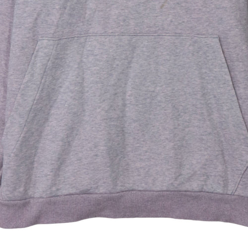 Adidas Women’s Grey Hooded Pullover Sweatshirt L Logo Hoodie