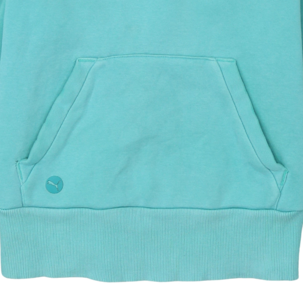 Puma Women’s Blue Pullover Hoodie Size 12 Cotton Blend Logo Design