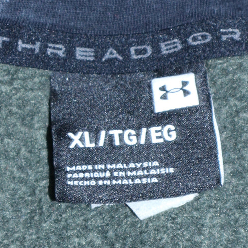 Under Armour Men's Green XL Half Zip Hoodie Fleece Pullover