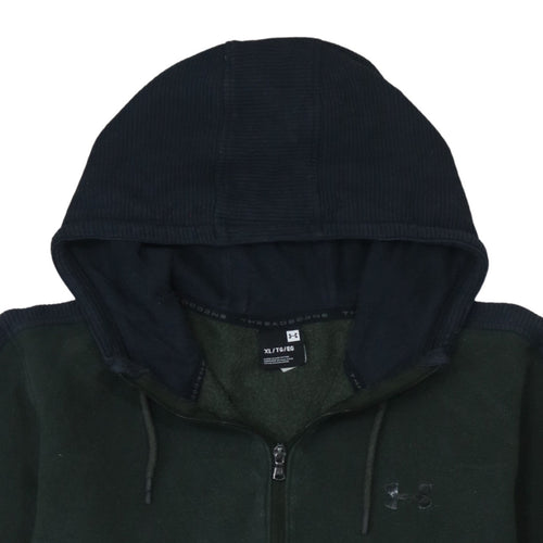 Under Armour Men's Green XL Half Zip Hoodie Fleece Pullover