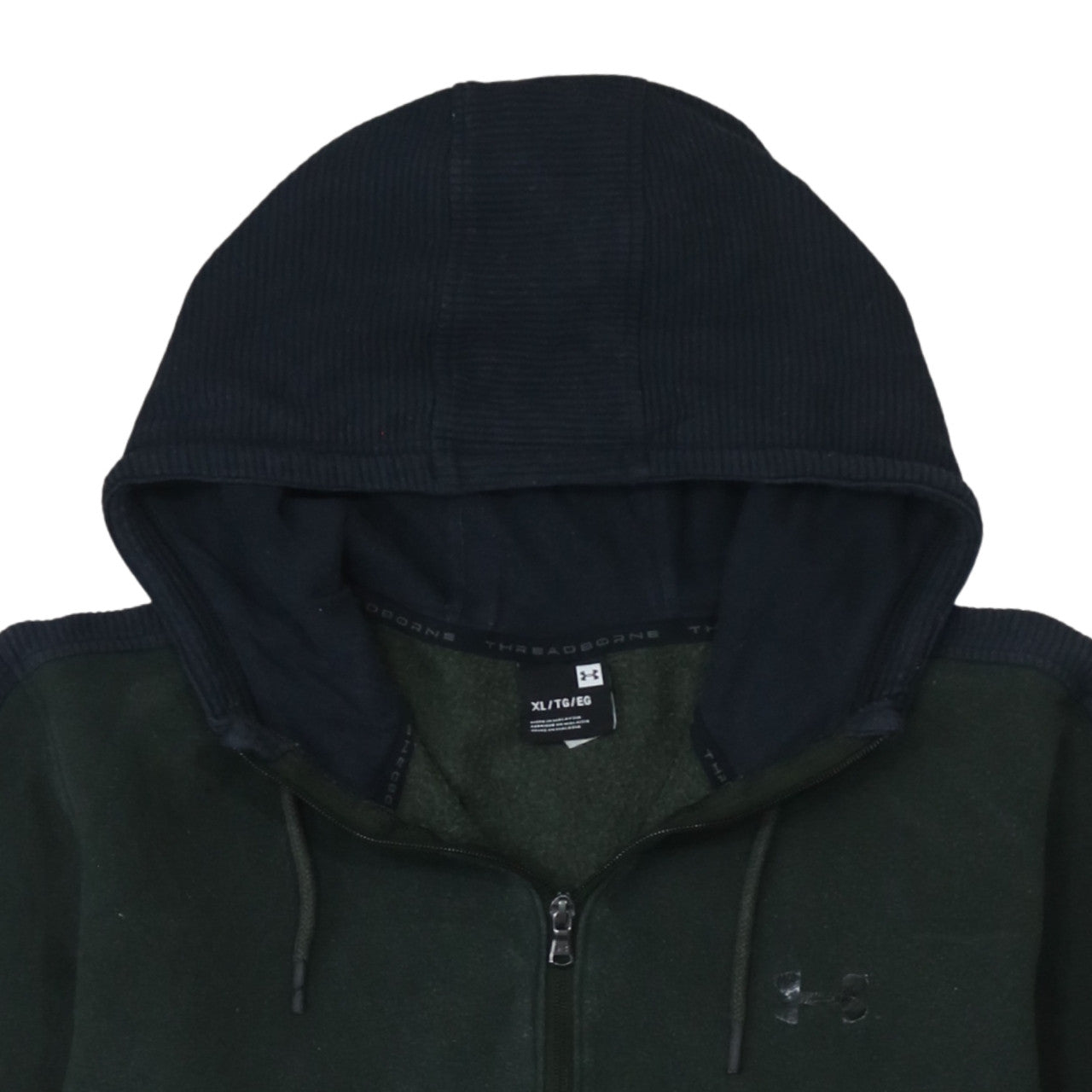 Under Armour Men's Green XL Half Zip Hoodie Fleece Pullover