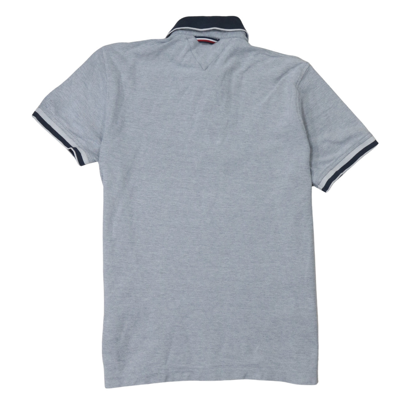 Tommy Hilfiger Men's Grey Regular Fit Cotton Polo Shirt L