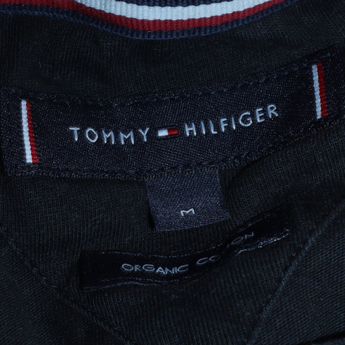 Tommy Hilfiger Men Black Logo Graphic Organic Cotton T-Shirt M