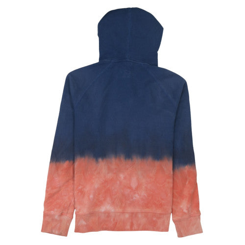 GAP Women’s Blue & Coral Tie-Dye Pullover Hoodie XS Cotton