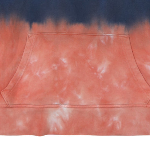 GAP Women’s Blue & Coral Tie-Dye Pullover Hoodie XS Cotton