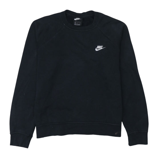 Nike Women Black Large Pullover Crew Neck Sweatshirt