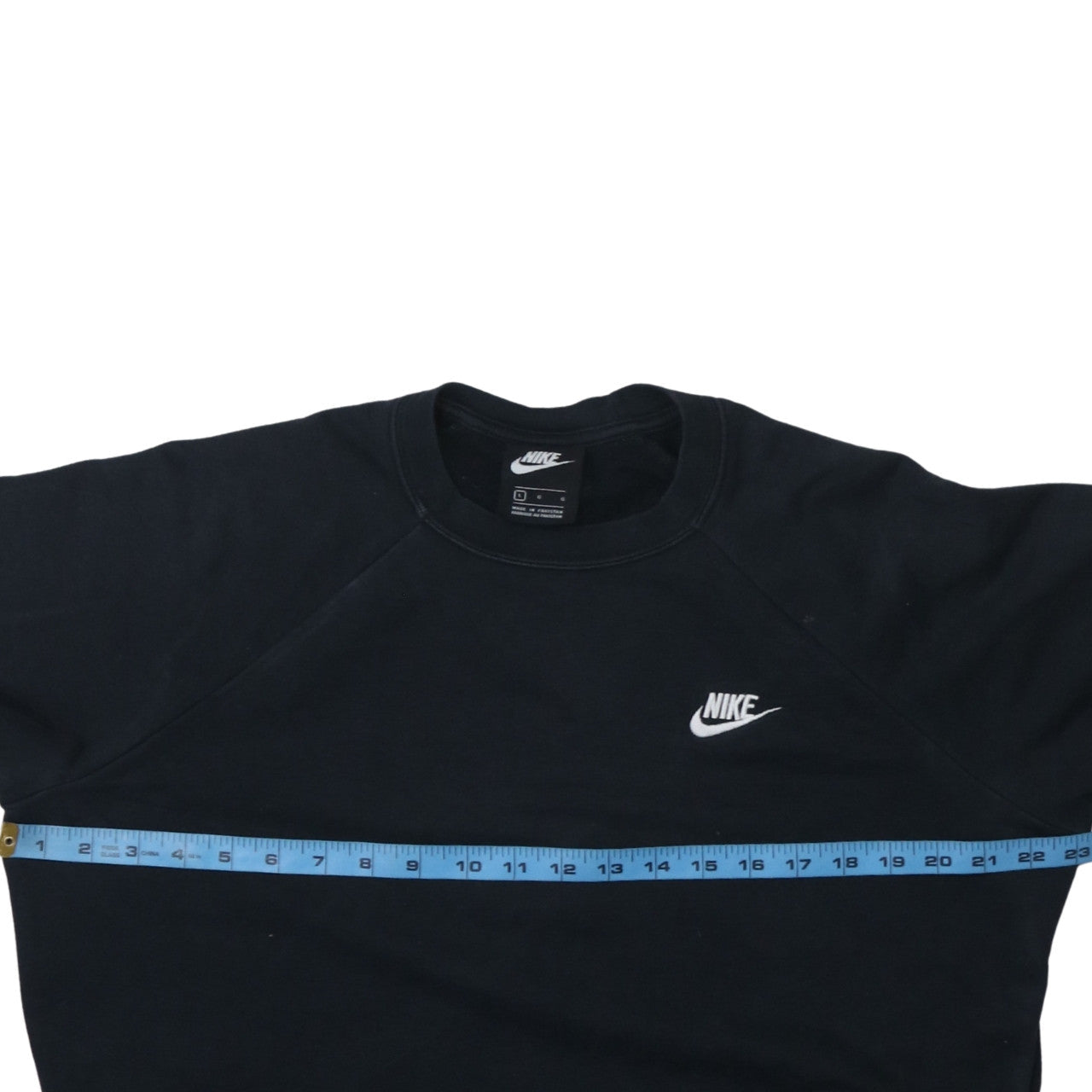 Nike Women Black Large Pullover Crew Neck Sweatshirt