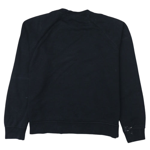 Nike Women Black Large Pullover Crew Neck Sweatshirt