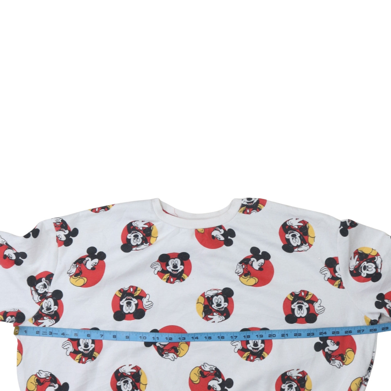 Disney Women's White Mickey Mouse Pullover Sweatshirt XL