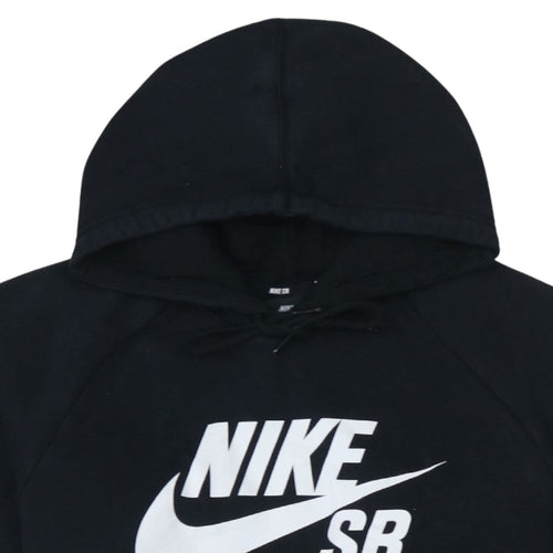 Nike SB Black Men's Pullover Hoodie L Logo Skate Sweatshirt