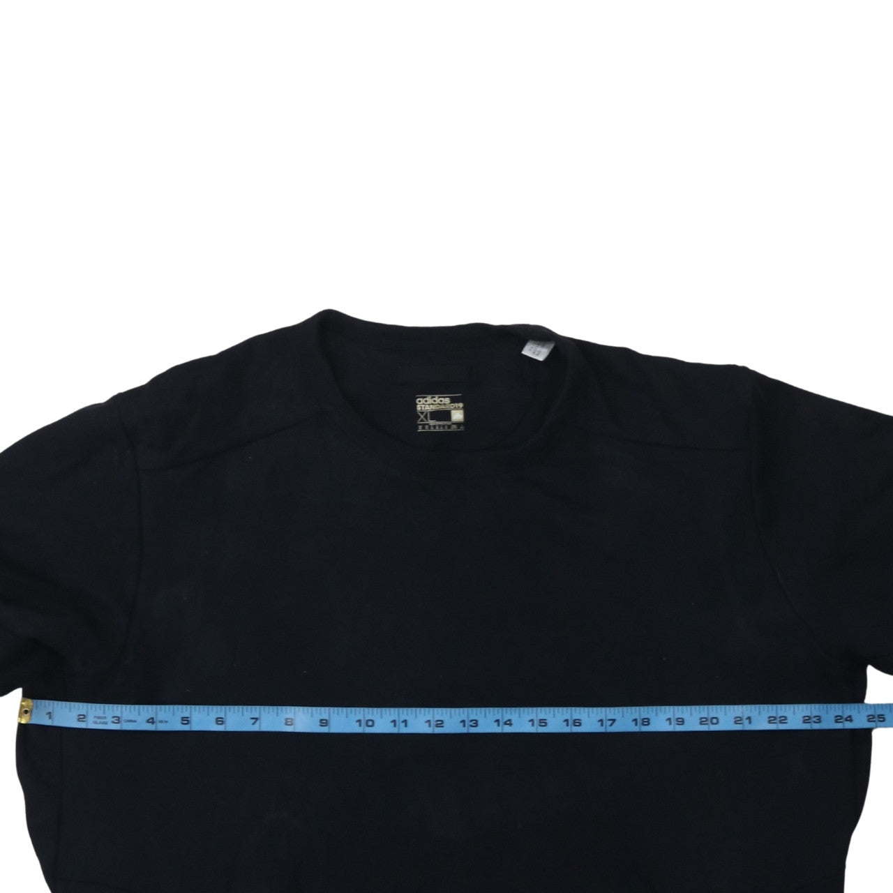 Adidas Men’s Black XL Crew Neck Pullover Sweatshirt with Zipped Pockets