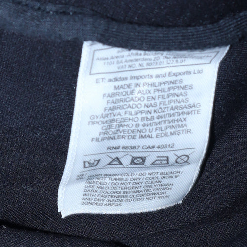 Adidas Men’s Black XL Crew Neck Pullover Sweatshirt with Zipped Pockets