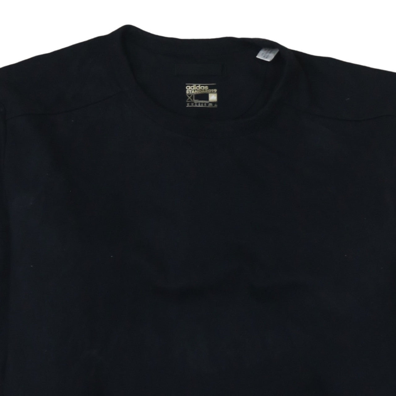 Adidas Men’s Black XL Crew Neck Pullover Sweatshirt with Zipped Pockets