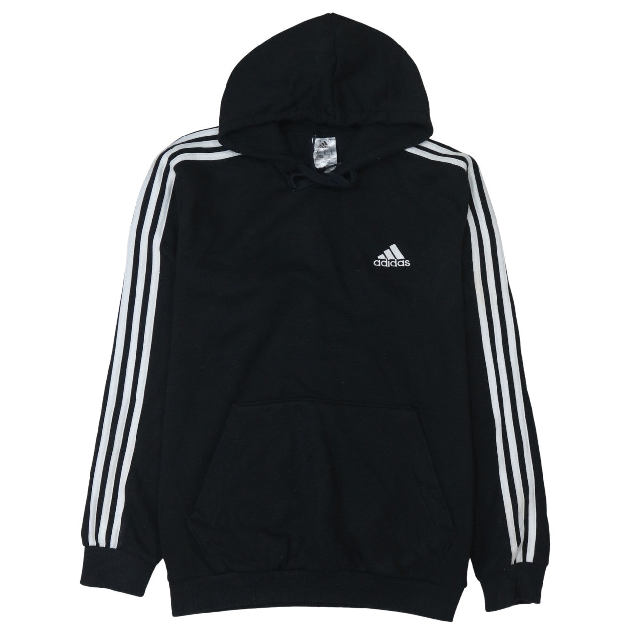 Adidas Men's Black Pullover Hoodie Size M Regular Fit Sportswear