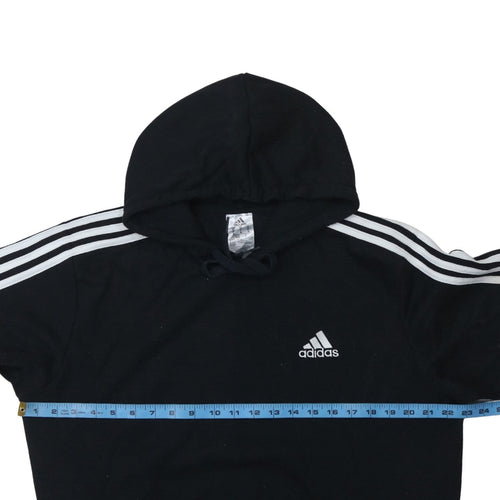 Adidas Men's Black Pullover Hoodie Size M Regular Fit Sportswear