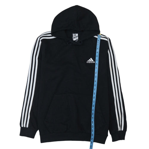 Adidas Men's Black Pullover Hoodie Size M Regular Fit Sportswear