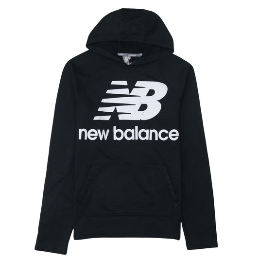 New Balance Women's Black Pullover Hoodie - Size M Cotton Blend