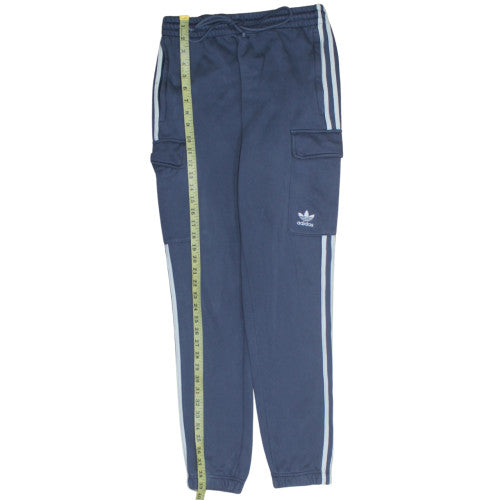 Adidas Men's Blue Cargo Jogger Trousers Size M Regular Fit
