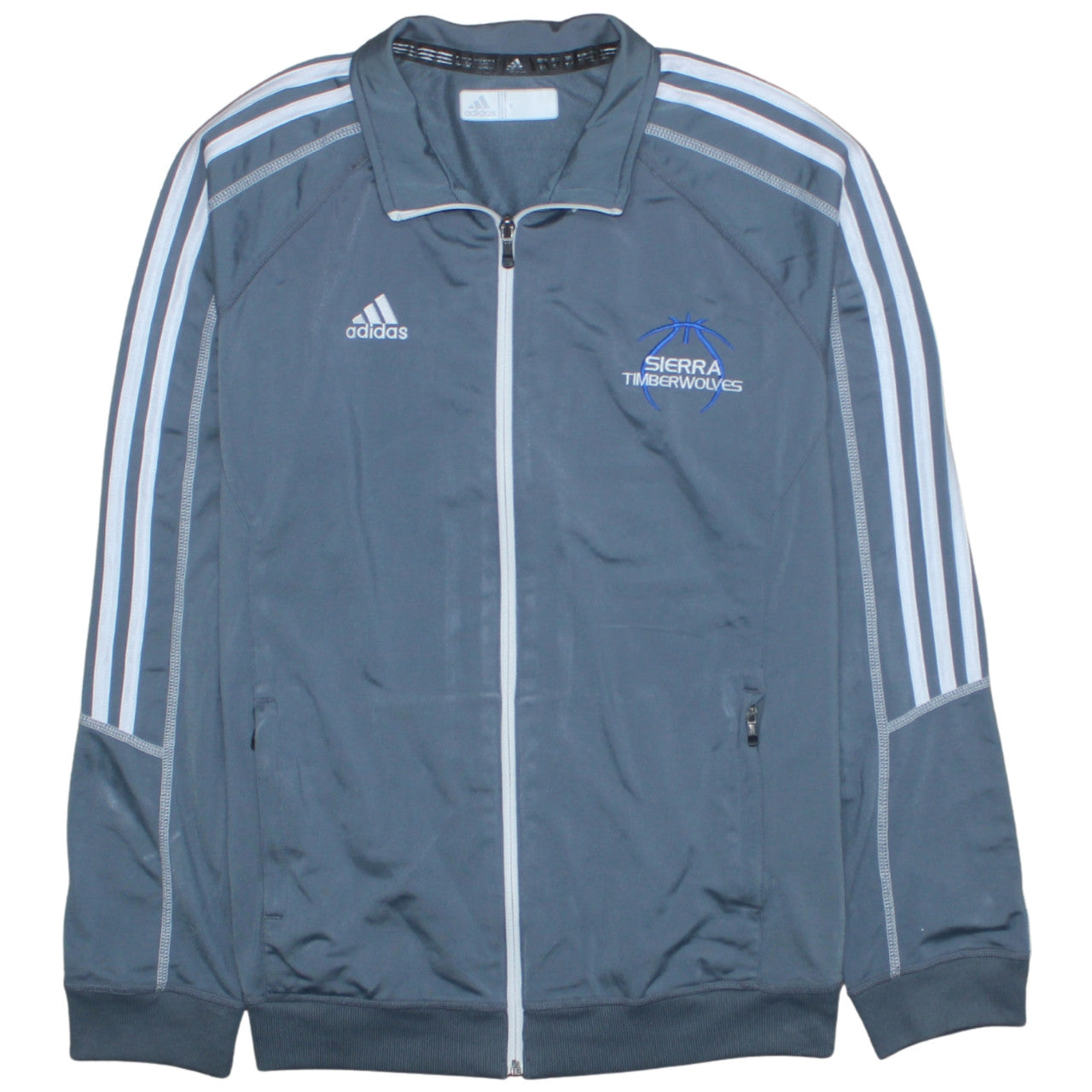 Adidas Men's Grey XL Sierra Timberwolves Track Jacket