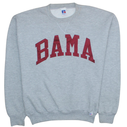 Russell Athletic Womens Grey BAMA Crew Neck Pullover Sweatshirt Size M