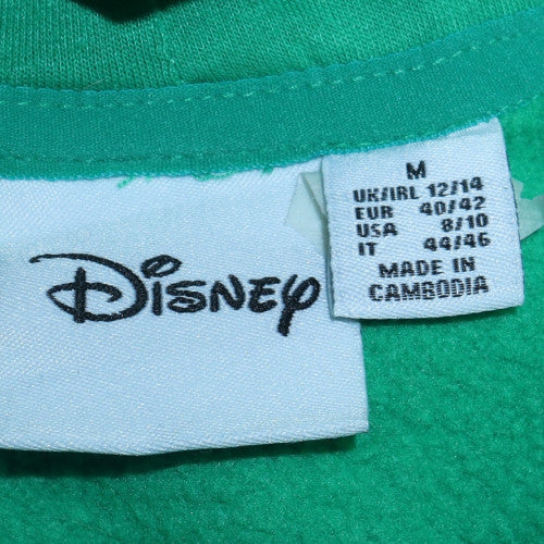Disney Women’s Green Mickey Mouse Pullover Hoodie Size M 12/14