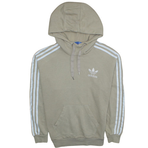 Adidas Womens Beige Pullover Hoodie Small Hooded Sweatshirt
