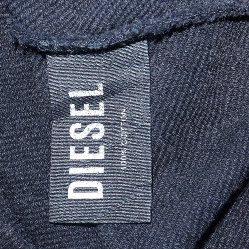 Diesel Womens Black White Hoodie Small Colourblock 100% Cotton