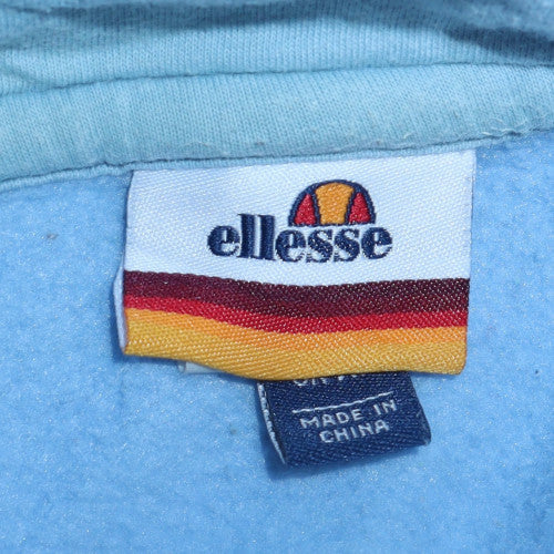 Ellesse Mens Blue Pullover Hoodie M Hooded Sweatshirt Fleece