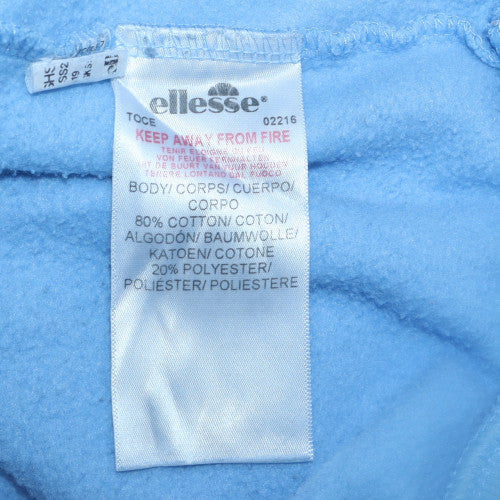 Ellesse Mens Blue Pullover Hoodie M Hooded Sweatshirt Fleece