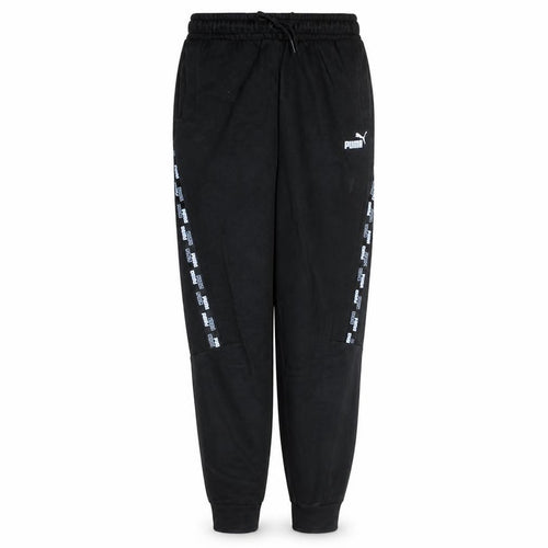 Puma Boys Black Jogger Trousers 13-14 Years Elastic Waist Sportswear