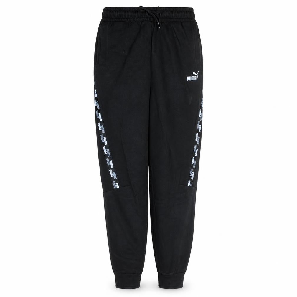 Puma Boys Black Jogger Trousers 13-14 Years Elastic Waist Sportswear