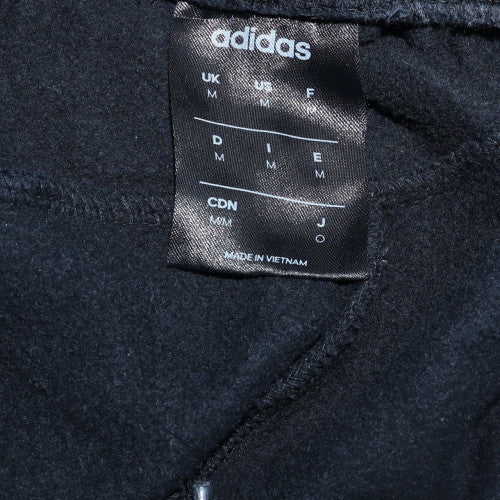 Adidas Women's Black Jogger Trousers M Sports Striped Fleece