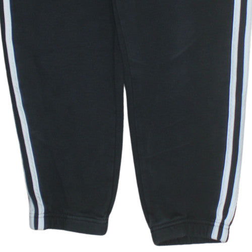 Adidas Women's Black Jogger Trousers M Sports Striped Fleece
