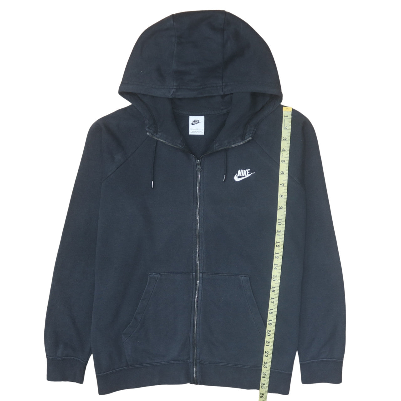 Nike Men's Black XL Full Zip Hoodie Fleece Sweatshirt
