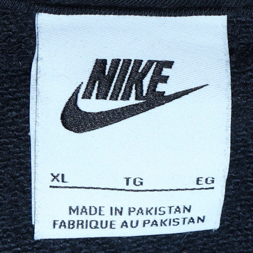 Nike Men's Black XL Full Zip Hoodie Fleece Sweatshirt