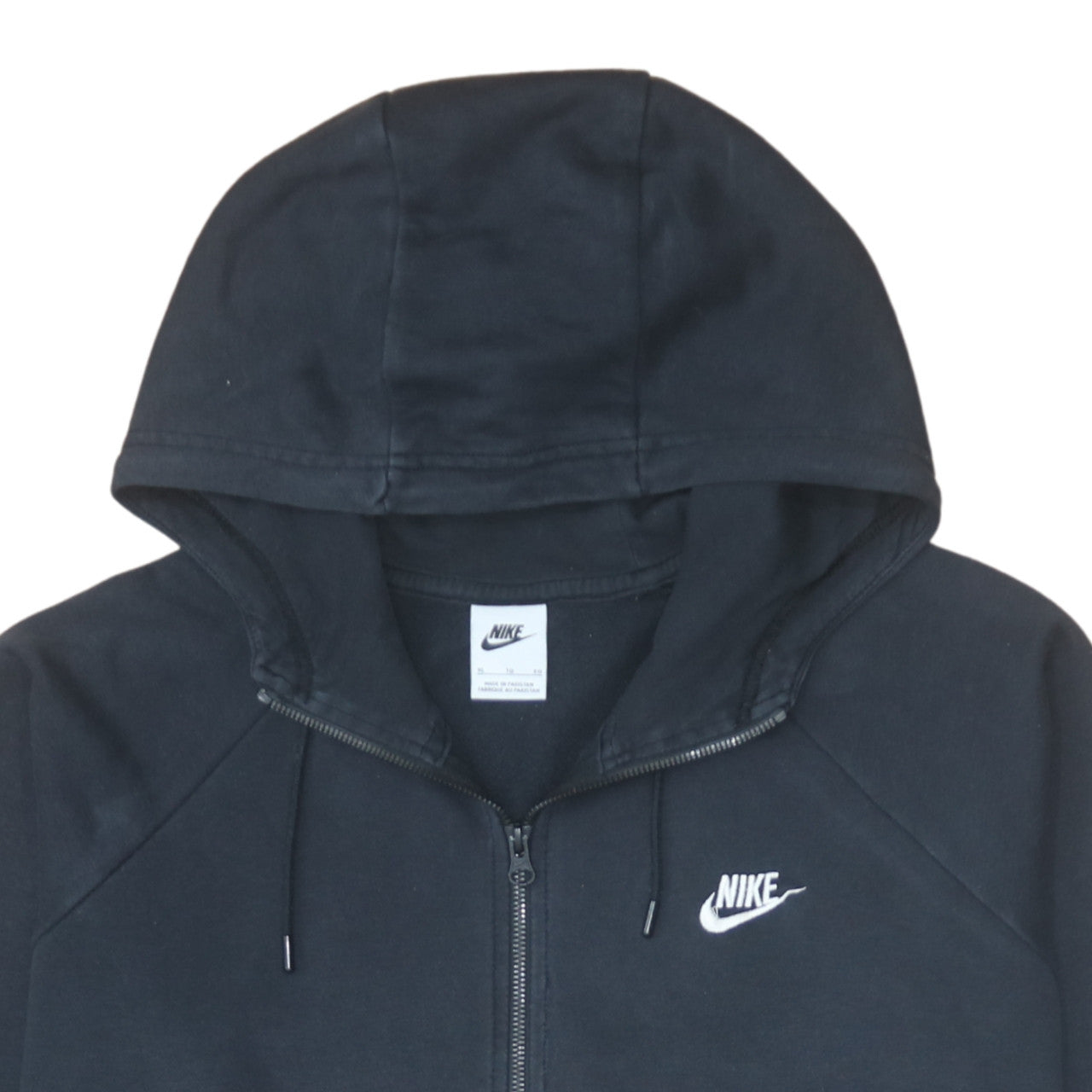 Nike Men's Black XL Full Zip Hoodie Fleece Sweatshirt