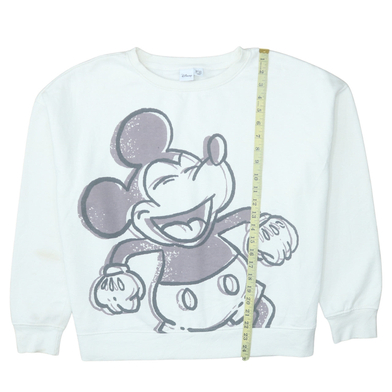 Disney Primark Women’s White Mickey Mouse Sweatshirt Size L 14/16