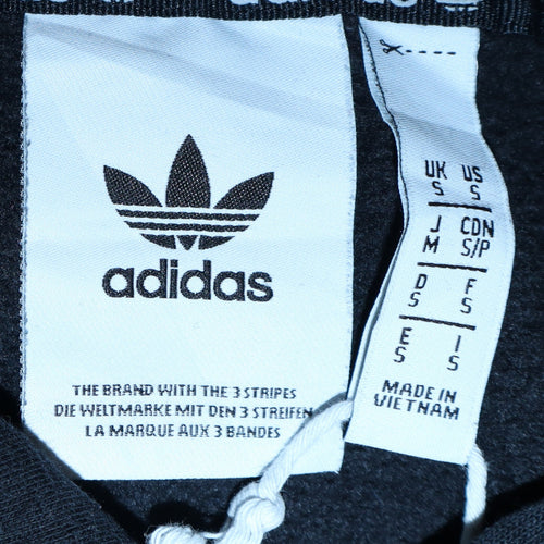 Adidas Men's Black Pullover Hoodie Small Regular Fit Sportswear