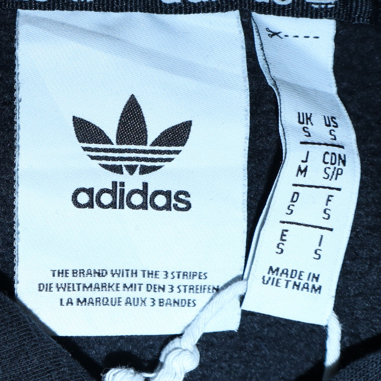 Adidas Men's Black Pullover Hoodie Small Regular Fit Sportswear