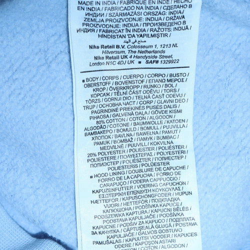 Nike Men's Blue Pullover Hoodie XS Fleece Sportswear